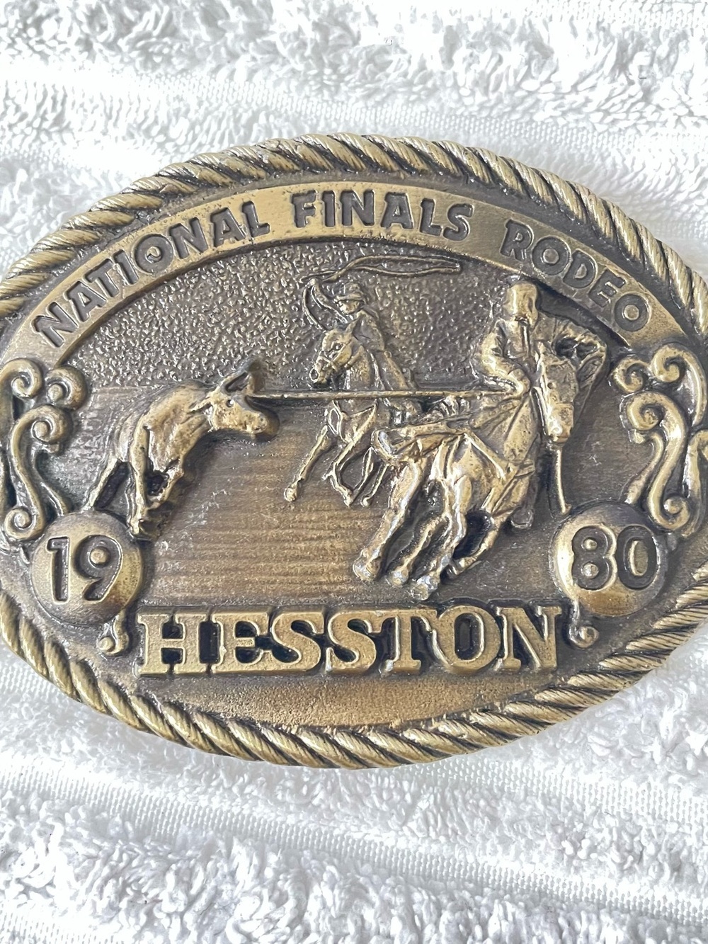 1980 Hesston National Finals Rodeo Belt Buckle